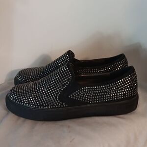 Wanted Rhinestone Slipon Sneakers